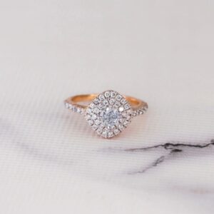 Cushion Double Halo Ring