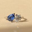 Pear and Round Ring