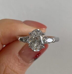 Oval Cut Anniversary Ring