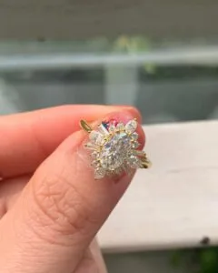 Oval Cut Halo Ring