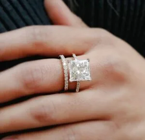 Princess Solitaire Ring Set