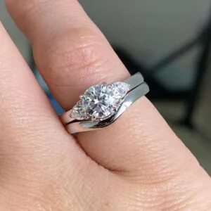 Round Anniversary Ring Set