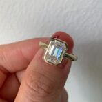 Emerald Cut Proposal Ring