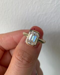 Emerald Cut Proposal Ring