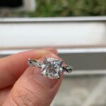 Cushion Solitaire Anniversary Ring