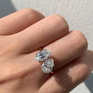 Marquise Pear Engagement Ring
