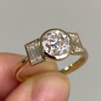Round Bezel Anniversary Ring
