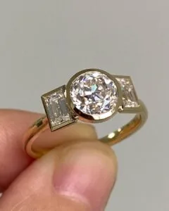 Round Bezel Anniversary Ring