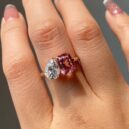 Radiant and Pear Ring