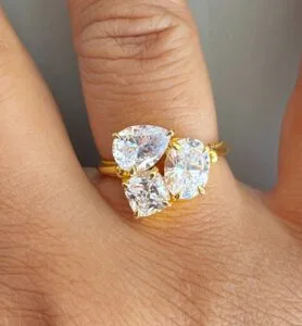 Oval & Cushion & Pear Ring