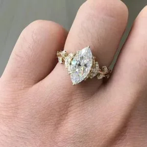 Marquise Solitaire Engagement Ring
