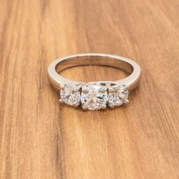 White Diamond Party Ring