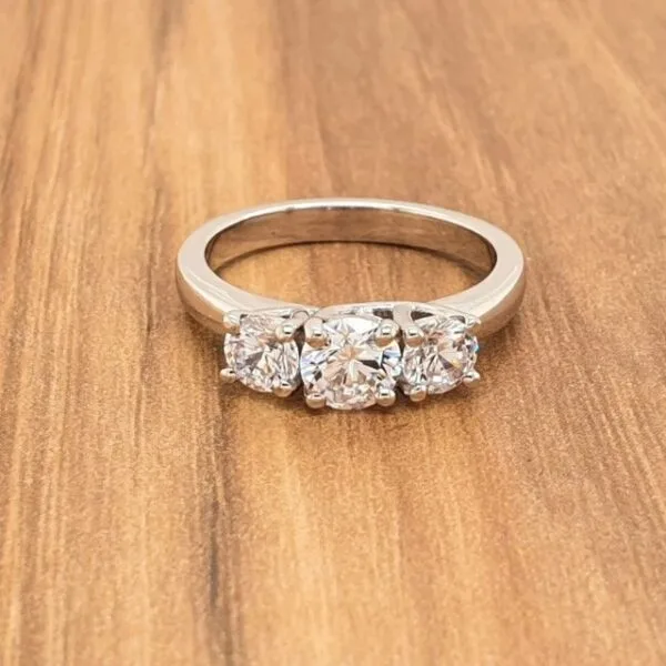 White Diamond Party Ring