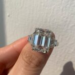Emerald Three Stone Ring
