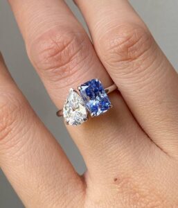 Pear and Radiant Ring