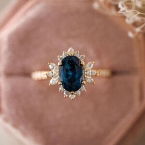 Oval Solitaire Birthday Ring