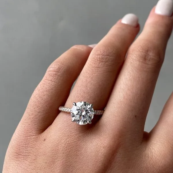 Round Solitaire Anniversary Ring