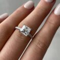 White Princess Solitaire Ring