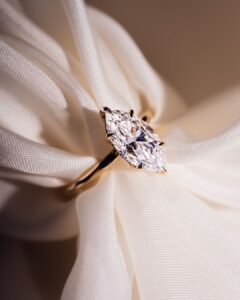 Marquise Solitaire Wedding Ring