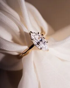 Marquise Solitaire Wedding Ring