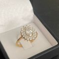 Oval Double Halo Ring