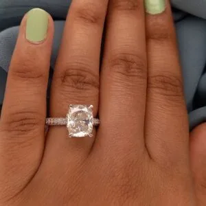 Cushion Solitaire Engagement Ring