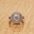 Round Halo Anniversary Ring