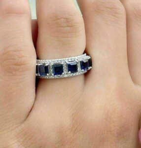 Princess Prong Wedding Band