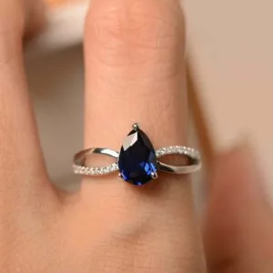 Pear Solitaire Engagement Ring