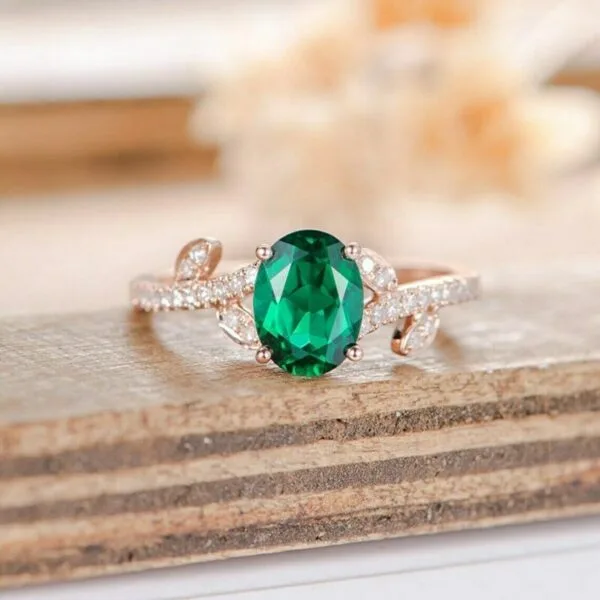 Oval Solitaire Anniversary Ring