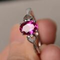 Oval Solitaire Promise Ring