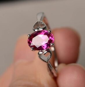 Oval Solitaire Promise Ring