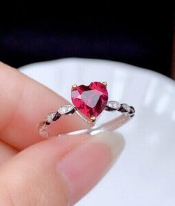 Heart Solitaire Wedding Ring