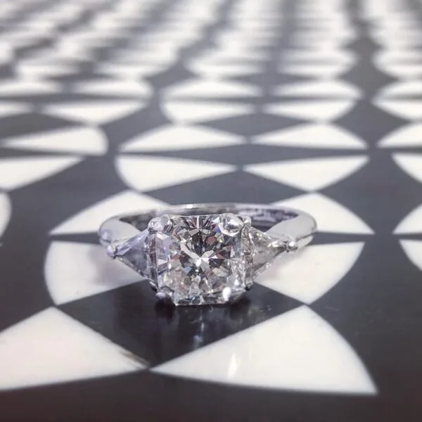 Cushion Cut Proposal Ring