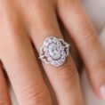 Oval Halo Wedding Ring