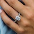 Cushion Solitaire Wedding Ring
