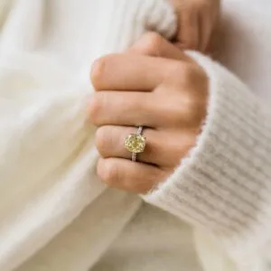 Cushion Solitaire Engagement Ring