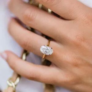 Oval Solitaire Promise Ring