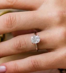 Cushion Solitaire Proposal Ring