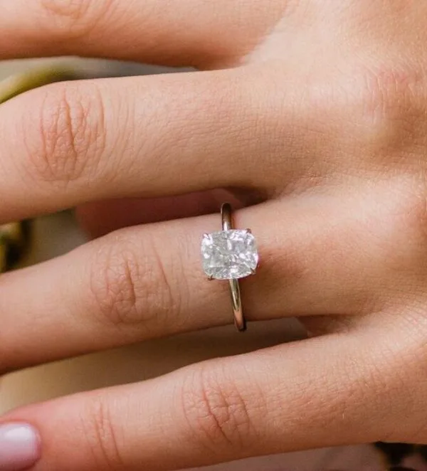Cushion Solitaire Proposal Ring