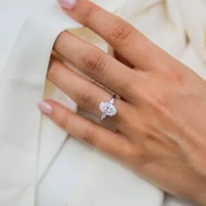 Oval Three Stone Ring