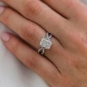 Radiant Solitaire Wedding Ring