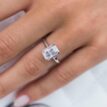 White Radiant Promise Ring