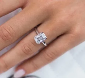 White Radiant Promise Ring