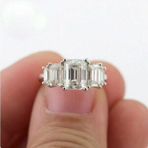 Emerald Solitaire Promise Ring