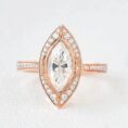 Marquise Bezel Wedding Ring
