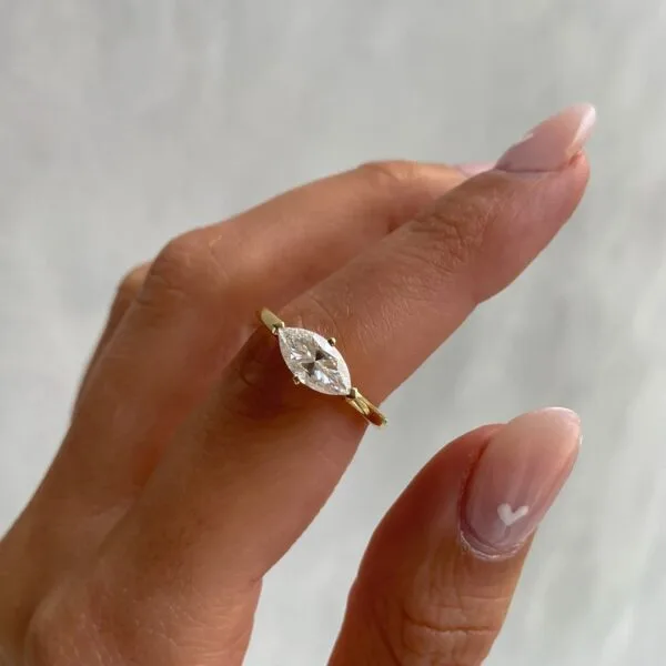Marquise Solitaire Promise Ring
