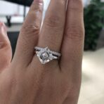 Asscher Solitaire Ring Set
