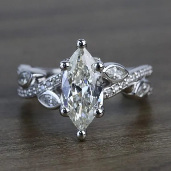 Marquise Solitaire Engagement Ring