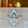 Triangle Solitaire Birthday Ring